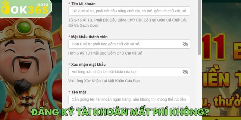 Trang chủ 33 Người chơi có thể yên tâm vì việc đăng ký OK365 là hoàn toàn miễn phí